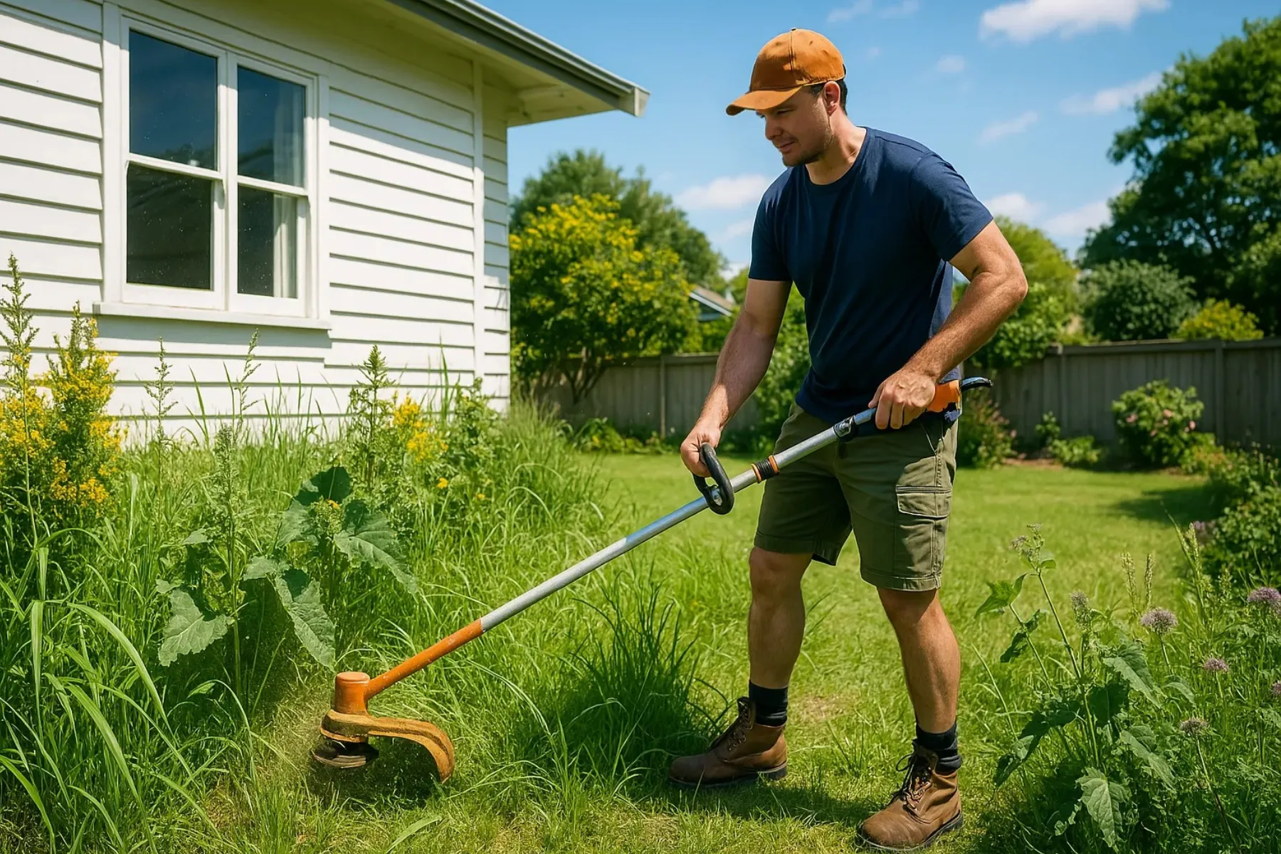 overgrown lawn in mangawhai